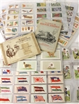 1926-79 Tobacco & Tea Non Sports Trading Card Sets - Lot of 11 w/ Flags of the League of Nations, Radio Celebrities in Album & More