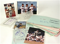 1980s-90s Baseball Card Mock Up Production Kits w/ Original Photos - Lot of 27