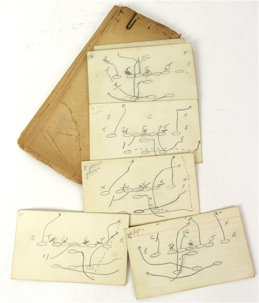 1950s circa Football Plays Diagrams Collection