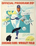 1970s Chicago Cubs Scorecard w/ 13 Signed Cuts Including Yogi Berra, Joe Torre, Rube Walker & More (PSA/DNA)