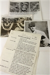 1910s-50s Boston/Milwaukee Braves Photo & Note Collection - Lot of 4