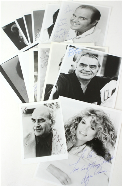 1990s Hollywood Signed Photo Collection - Lot of 15 w/ Ernest Borgnine, Perry Como, Eydie Gorme & More *JSA*