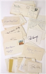 1930s-80s Baseball & Football Signed Cut & Index Card Collection - Lot of 115