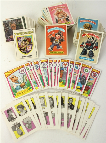 1980s-90s Non Sports Cards Collection - Lot of 250+ w/ Garbage Pail Kids, Toxic High School & ALF BouillaBaseball