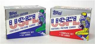 1984-85 Topps USFL Factory Football Card Sets - Lot of 2