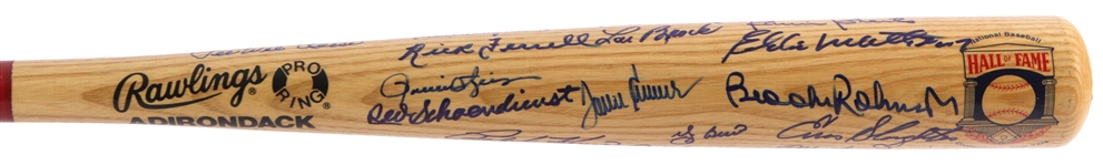 1990's Hall of Famer Multi Signed Rawlings Adirondack Hall of Fame Bat w/ 36 Signatures Including Yogi Berra, Duke Snider, Tom Seaver & More (JSA)