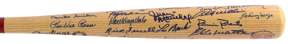 1990's Hall of Famer Multi Signed Rawlings Adirondack Hall of Fame Bat w/ 36 Signatures Including Yogi Berra, Duke Snider, Tom Seaver & More (JSA)