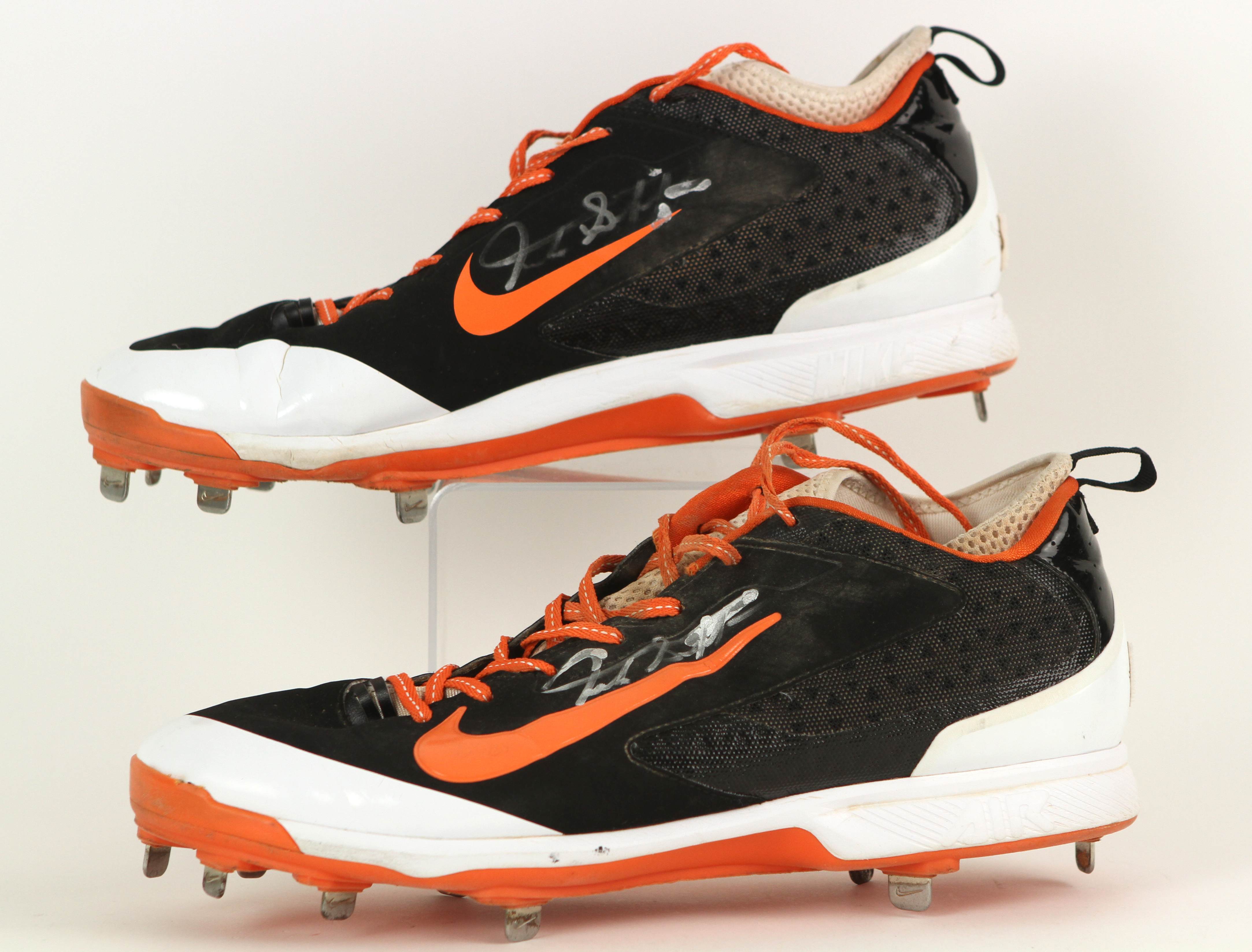 Lot Detail - 2014 Giancarlo Stanton Miami Marlins Signed Game Worn Nike  Cleats (MEARS LOA/JSA)