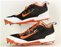 2014 Giancarlo Stanton Miami Marlins Signed Game Worn Nike Cleats (MEARS LOA/JSA)