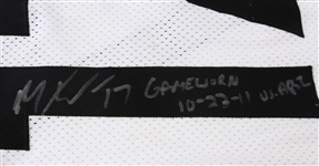 2011 (October 23) Mike Wallace Pittsburgh Steelers Signed Game Worn Road Jersey (MEARS LOA/JSA)