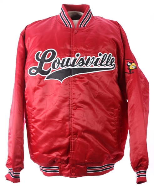 2000s Louisville Cardinals Quilted Team Pride Satin Jacket