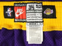 1997-98 Shaquille O'Neal Los Angeles Lakers Game Worn Road Uniform (MEARS LOA)