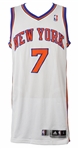2011-12 Carmelo Anthony New York Knicks Autographed Game Worn Home Jersey (MEARS LOA)