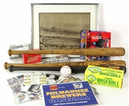 1950's-2000's Baseball Football Basketball Memorabilia Collection - Lot of 169 w/ Charlie Gehringer Signed Album Page, Pete Rose Signed Baseball & More