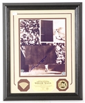 2001 Willie Mays San Francisco Giants 13" x 17" Framed Highland Mint Display w/ Signed Photo & Game Used Bat Piece (JSA)
