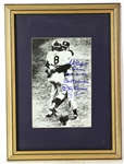 1980s Don Larsen Yogi Berra New York Yankees Signed 12" x 16" Framed Photo(JSA)