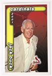 2000's Jack Buck St. Louis Cardinals Display w/ Card & Signed ONL Coleman Baseball (JSA)