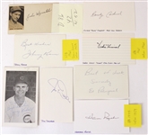 1950's-60's Baseball Signed Index & Postcard Collection - Lot of 20 w/ Johnny Mize, Luke Appling & More (JSA)
