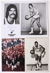 1960's-80's Baseketball Signed Photo Collection - Lot of 7 w/ Elgin Baylor, John Havlicek, Chris Mullin Questionnaire & More (JSA)