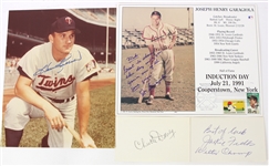 1920's-70s Baseball & Boxer Signed Index Card Postcard Photo & Correspondence Collection - Lot of 37 w/ Carl Hubbell, Charlie Gehringer & More (JSA)