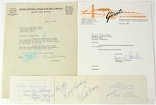 1920's-70s Baseball & Boxer Signed Index Card Postcard Photo & Correspondence Collection - Lot of 37 w/ Carl Hubbell, Charlie Gehringer & More (JSA)
