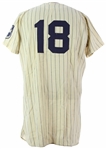 1949 circa Whitey Ford Binghamton Triplets Signed Home Jersey (JSA)