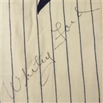 1949 circa Whitey Ford Binghamton Triplets Signed Home Jersey (JSA)