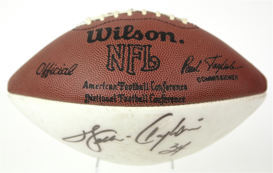 1980s Walter Payton Chicago Bears Signed Football (JSA)