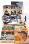 1950's-2000's Mickey Mantle New York Yankees Memorabilia Collection - Lot of 131 w/ Trading Cards, Unopened Hobby Boxes, Books, Photos & More