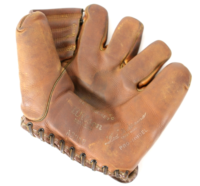 1940s Ted Williams Boston Red Sox Wilson A220 Player Endorsed Model A2210 Fielders Mitt