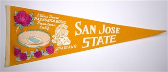 1950's-90's Football & Baseball Full Size Pennant Collection - Lot of 26 w/ Rose Bowl, Junior Rose Bowl & More 
