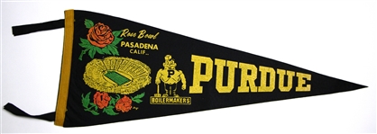 1950's-90's Football & Baseball Full Size Pennant Collection - Lot of 26 w/ Rose Bowl, Junior Rose Bowl & More 
