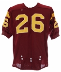 1960s circa #26 Maroon Durene Game Worn Football Jersey (MEARS LOA)