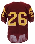 1960's circa #26 Maroon Durene Game Worn Football Jersey (MEARS LOA)