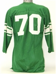 1960's circa Green Durene #70 Game Worn LaSalle Products Football Jersey (MEARS LOA)