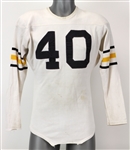 1962-71 circa White Durene #40 Game Worn Southland Football Jersey (MEARS LOA)