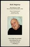2012 Rick Majerus College Basketball Coach Funeral Program