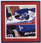 1993 Al Unser Jr. "Three Feet Over Glory" 22" x 24" Framed Lithograph