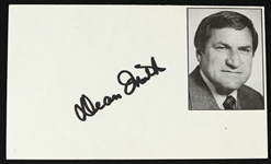 1980s Dean Smith North Carolian Tar Heels Signed 3" x 5" Index Card (JSA)