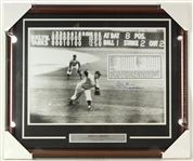 2000s Don Larsen New York Yankees Signed 23" x 27" Framed Perfect Game Photo (JSA)