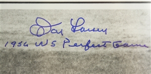 2000's Don Larsen New York Yankees Signed 23 x 27 Framed Perfect Game Photo (JSA)