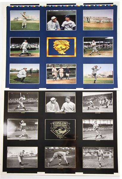1993 Charles Conlon Color Masters & Masters Series 26" x 32" Proof Sheets - Lot of 2