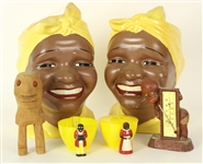 1950s-60s circa African Americana Memorabilia Collection - Lot of 6 w/ Aunt Jemima, Folk Art & More  