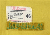 1963 Mel McGaha Kansas City Athletics Game Worn Jersey Vest w/ Ted Bowsfield Pants (MEARS LOA)