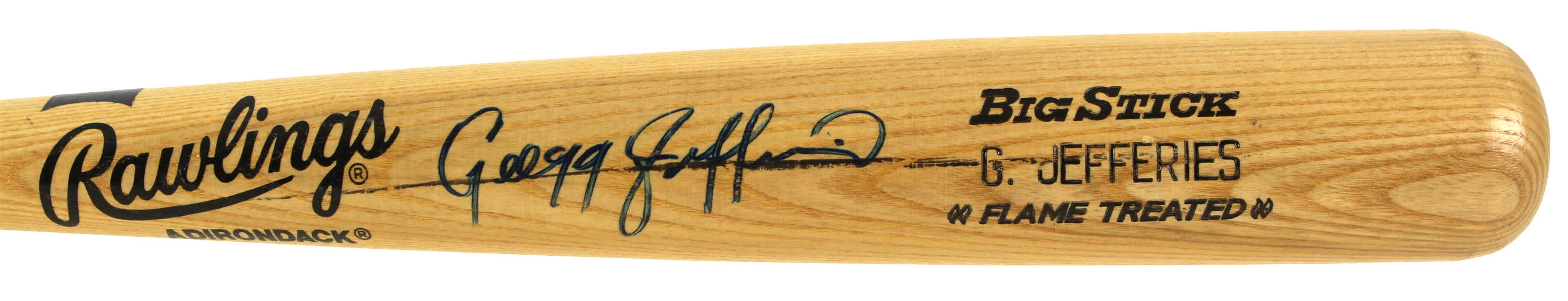 1990-97 Gregg Jefferies Signed Rawlings Adirondack Big Stick (JSA)