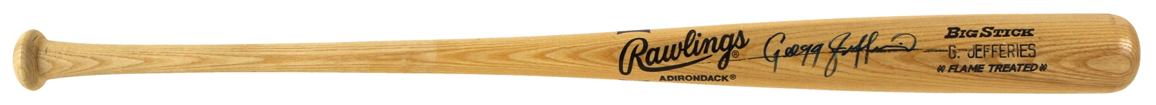 1990-97 Gregg Jefferies Signed Rawlings Adirondack Big Stick (JSA)