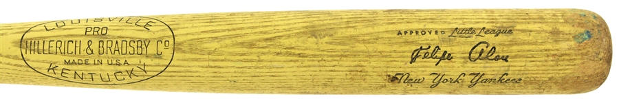 1971-73 Felipe Alou New York Yankees H&B Louisville Slugger Little League Bat