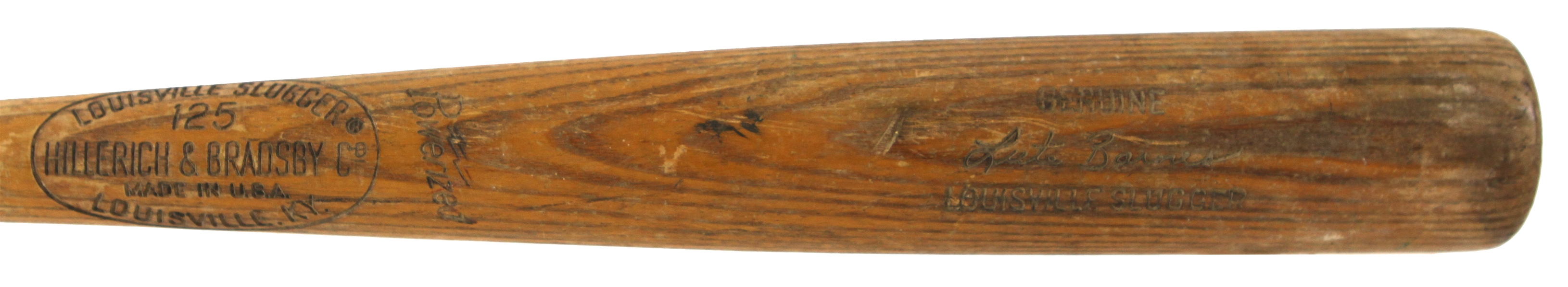 1972 Lute Barnes New York Mets H&B Louisville Slugger Professional Model Game Used Bat (MEARS LOA)