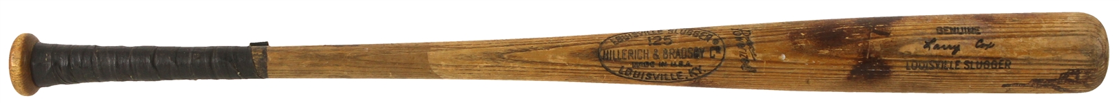 1969-72 Larry Cox Minor Leagues H&B Louisville Slugger Professional Model Game Used Bat (MEARS LOA)