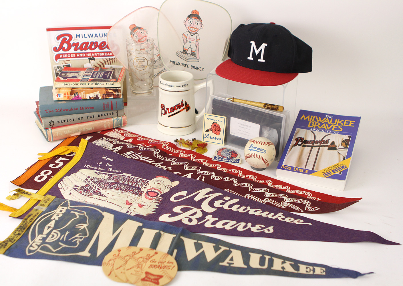 Lot Detail - 1950's-90's Milwaukee Braves Memorabilia Collection